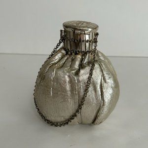 VINTAGE SILVER POUCH EVENING PURSE